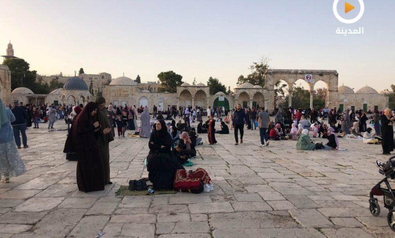 صورة صور | من الإفطار في المسجد الأقـصى المبارك.