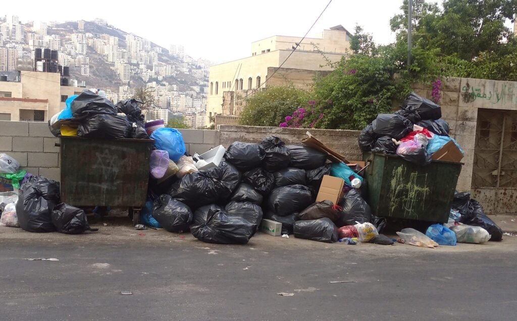 النفايات في نابلس