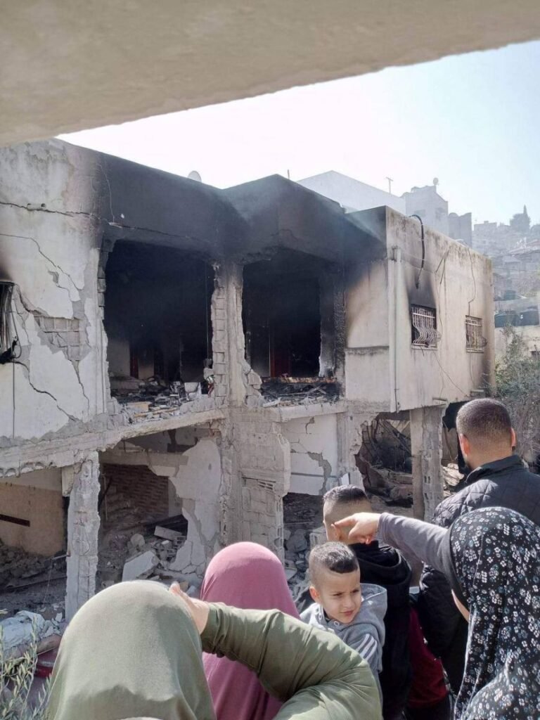 المنزل المستهدف في مخيم جنين