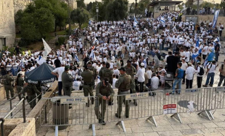 صورة هتافات تخللها شتم الرسول وتحريض على غزة .. هذا ما جرى في القدس اليوم