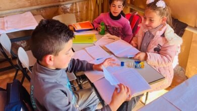 صورة في خربة ابزيق.. تعليم مثقل بالخطر