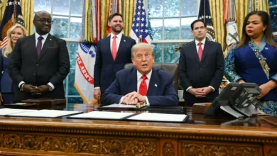 صورة ترمب: إيران وافقت على عدم امتلاك سلاح نووي .. ودمّرنا 90% من قدراتها الباليستية