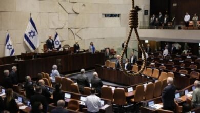 صورة تصويت “إسرائيلي” حاسم اليوم الإثنين على قانون إعدام الأسرى