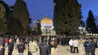 صورة بعد انقطاع دام 40 يوماً.. 3 آلاف مصلٍ يؤدون الفجر في رحاب الأقصى