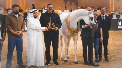 صورة الخيول الفلسطينية تحقق إنجازا رياضيا في بطولة دبي الدولية للجواد العربي 2026
