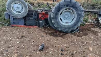 صورة وفاة مواطن إثر انقلاب جرار زراعي جنوب نابلس