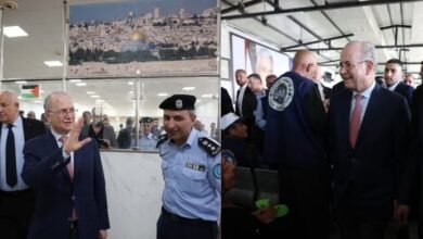 صورة رئيس الوزراء يتفقد أوضاع الحجاج في مدينة الحجاج بأريحا قُبيل مغادرتهم لأداء فريضة الحج
