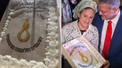 صورة كعكة “حبل المشنقة” بعيد ميلاد بن غفير تثير الجدل