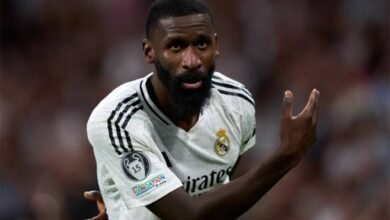 صورة روديجر يصفع لاعب ريال مدريد على وجهه