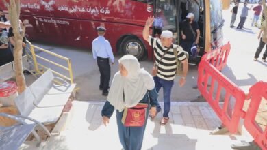 صورة تفويج الدفعة الثالثة والأخيرة من حجاج بيت الله الحرام إلى أرض الوطن