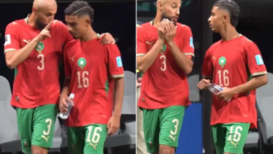 صورة “صلِّ ركعتين واشكر الله”.. الجمهور يفك شفرة حوار اللاعبين المغربيين مزراوي وجسيم
