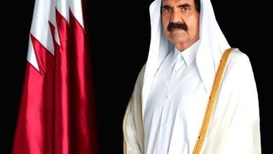 صورة الرئيس ينعى أمير قطر الوالد الشيخ حمد بن خليفة آل ثاني