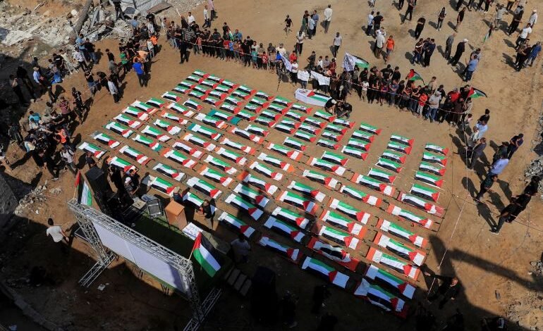 جنازة جماعية في غزة