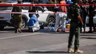 صورة إصابة مستوطن بعملية طعن شمال أريحا